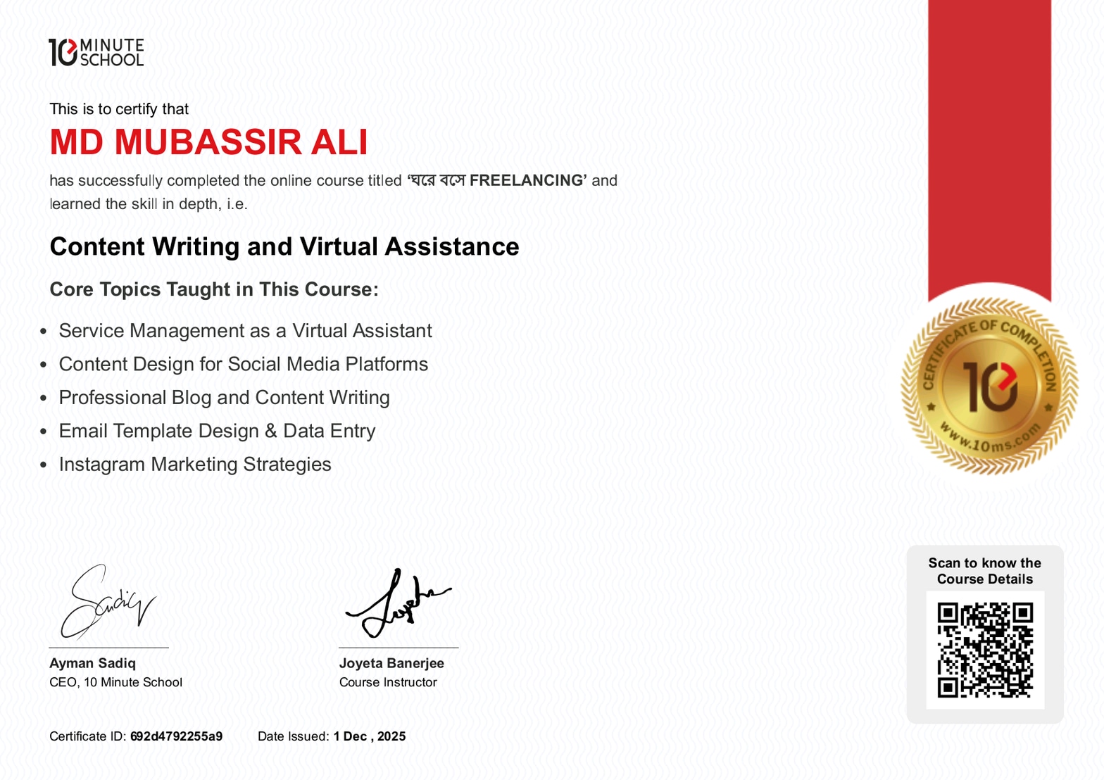 Content Writing and Virtual Assistance